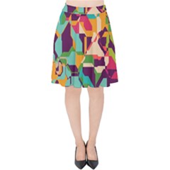 Retro Chaos                                                                      Velvet High Waist Skirt by LalyLauraFLM