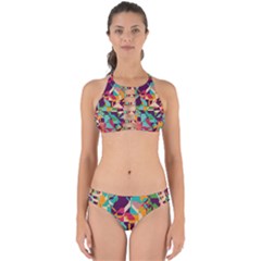 Retro Chaos                                                                      Perfectly Cut Out Bikini Set by LalyLauraFLM