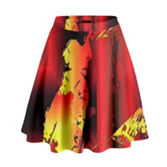 Red Light Ii High Waist Skirt by MRNStudios