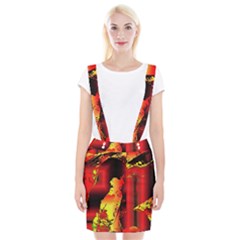 Red Light Ii Braces Suspender Skirt by MRNStudios