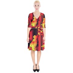 Red Light Ii Wrap Up Cocktail Dress by MRNStudios