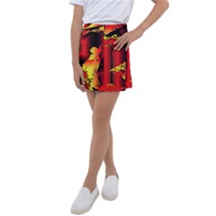 Red Light Ii Kids  Tennis Skirt by MRNStudios