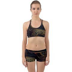 Data Technology Coding Pattern Back Web Gym Set by Jancukart