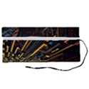 Data Technology Coding Pattern Roll Up Canvas Pencil Holder (S) View2