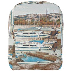 Alone On Gardasee, Italy  Full Print Backpack by ConteMonfrey