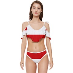 Austria Ruffle Edge Tie Up Bikini Set	 by tony4urban