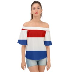 Netherlands Off Shoulder Short Sleeve Top by tony4urban