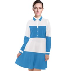 Lucerne Long Sleeve Chiffon Shirt Dress by tony4urban