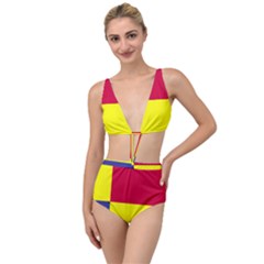 Kosicky Flag Tied Up Two Piece Swimsuit by tony4urban