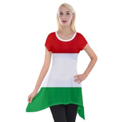 Hungary Short Sleeve Side Drop Tunic by tony4urban