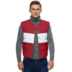 Latvia Men s Short Button Up Puffer Vest	 by tony4urban