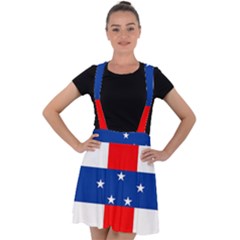 Netherlands Antilles Velvet Suspender Skater Skirt by tony4urban