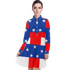 Netherlands Antilles Long Sleeve Chiffon Shirt Dress by tony4urban