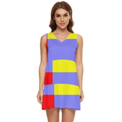 Nitriansky Flag Tiered Sleeveless Mini Dress by tony4urban