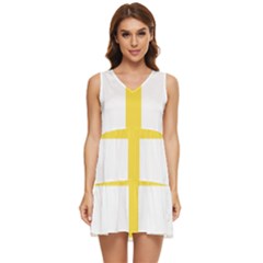 Nord Trondelag Tiered Sleeveless Mini Dress by tony4urban