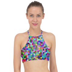 Background Color Racer Front Bikini Top by artworkshop