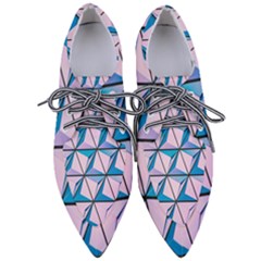 Geometric Shapes Pattern Pointed Oxford Shoes by artworkshop