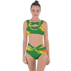 Background Pattern Texture Design Bandaged Up Bikini Set  by danenraven