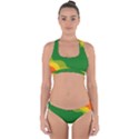 Background Pattern Texture Design Cross Back Hipster Bikini Set View1