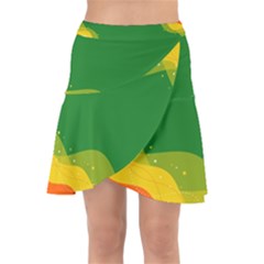 Background Pattern Texture Design Wrap Front Skirt by danenraven