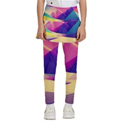 Abstract Geometric Landscape Art Kids  Skirted Pants by danenraven