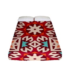 Geometric Pattern Seamless Abstract Fitted Sheet (full/ Double Size) by danenraven