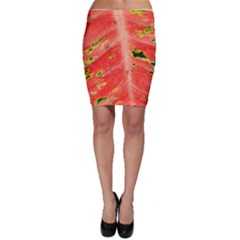 Aglonema Leaf Plant Pattern Flora Bodycon Skirt by danenraven