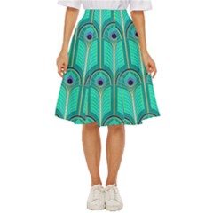 Gradient Art Deco Pattern Design Classic Short Skirt by artworkshop
