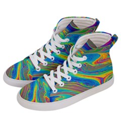 My Bubble Project Fit To Screen Women s Hi-top Skate Sneakers by artworkshop