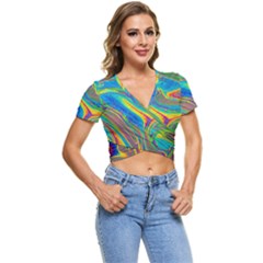 My Bubble Project Fit To Screen Short Sleeve Foldover Tee by artworkshop