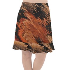 Painting Wallpaper Fishtail Chiffon Skirt by artworkshop