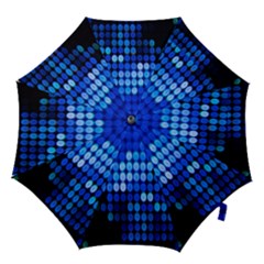 Pattern Blue Logo Hook Handle Umbrellas (small) by artworkshop
