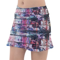 Splattered Paint On Wall Classic Tennis Skirt by artworkshop