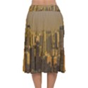 Buenos Aires City Aerial View002 Velvet Flared Midi Skirt View2