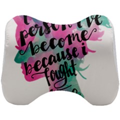 Women Empowerment Inspiring Quote Femin T- Shirt Women Empowerment Inspiring Quote Feminist Tee For Head Support Cushion by maxcute