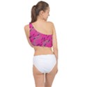 Background Pattern Texture Design Spliced Up Bikini Top  View2