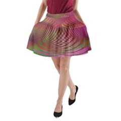 Illustration Pattern Abstract Colorful Shapes A-line Pocket Skirt by Ravend