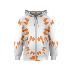 Abstract Boho Print T- Shirt Abstract Boho Print 2 Kids  Zipper Hoodie by maxcute
