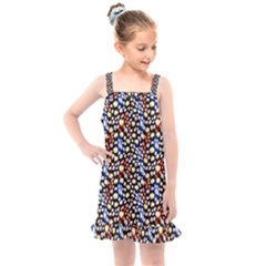 Colorful Leopard Kids  Overall Dress by DinkovaArt