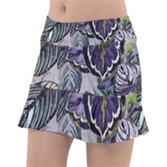 Dark Leaves Classic Tennis Skirt by DinkovaArt