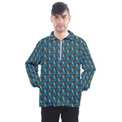 Evita Pop Art Style Graphic Motif Pattern Men s Half Zip Pullover by dflcprintsclothing