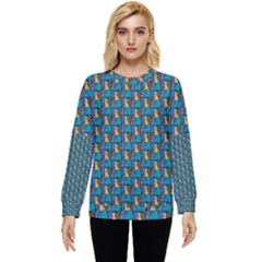 Evita Pop Art Style Graphic Motif Pattern Hidden Pocket Sweatshirt by dflcprintsclothing