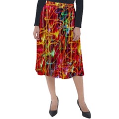 Design Art Pattern Classic Velour Midi Skirt  by artworkshop