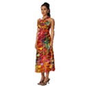 Design Art Pattern Sleeveless Cross Front Cocktail Midi Chiffon Dress View2