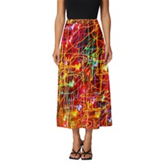 Design Art Pattern Classic Midi Chiffon Skirt by artworkshop