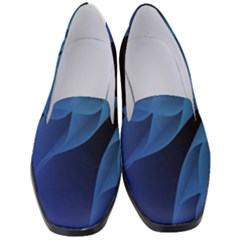 Abstract Blue Background Women s Classic Loafer Heels by artworkshop