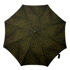 Green Grunge Background Hook Handle Umbrellas (small) by artworkshop