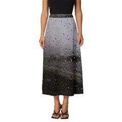 Rain On Glass Texture Classic Midi Chiffon Skirt by artworkshop