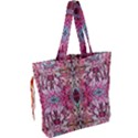 Fuchsia Funky Repeats I Drawstring Tote Bag View2