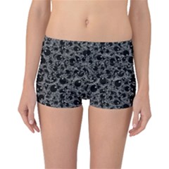 Black And Alien Drawing Motif Pattern Boyleg Bikini Bottoms by dflcprintsclothing